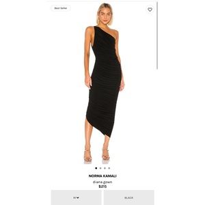 Norma Kamali Diana Gown in Black